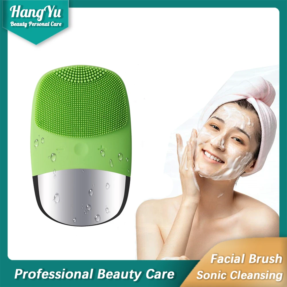 New Design Waterproof Food Grade Silicone Massager Beauty Tools Skincare Facial Cleansing Brush for Deep Cleaning