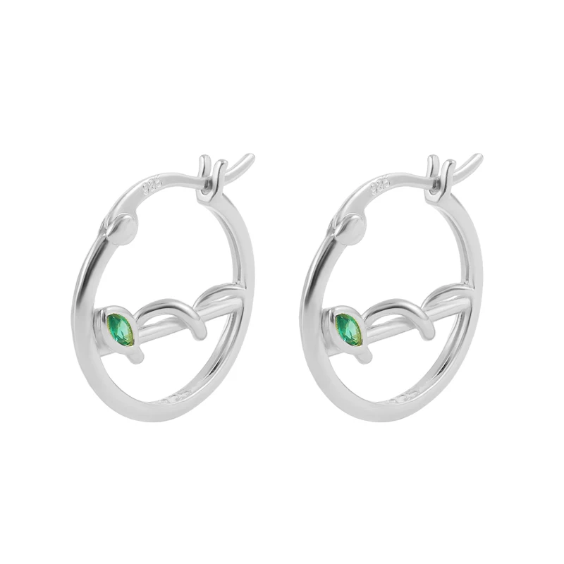

Bohemia Piercing Pendientes Creative Spiral Zircon Hoops Earrings for Women Fashion Jewelry Ins Same Earing Party Aretes Gifts