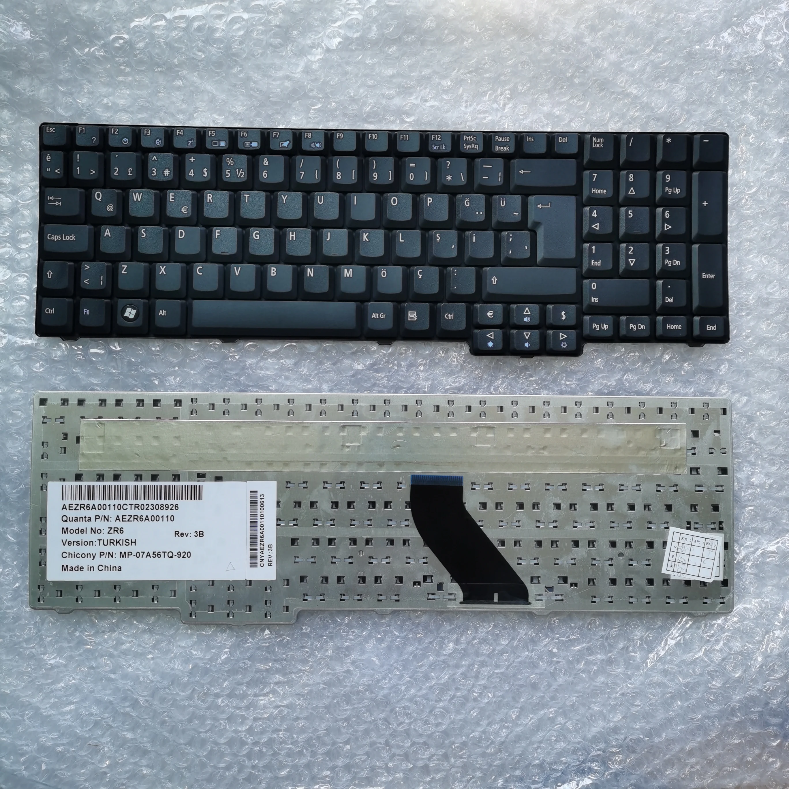 XIN для Acer Aspire 9300 9400 5535 5735 8930 G 7000 7110, турецкая Клавиатура для ноутбука, версия TR, черная женская модель AEZR6A00110