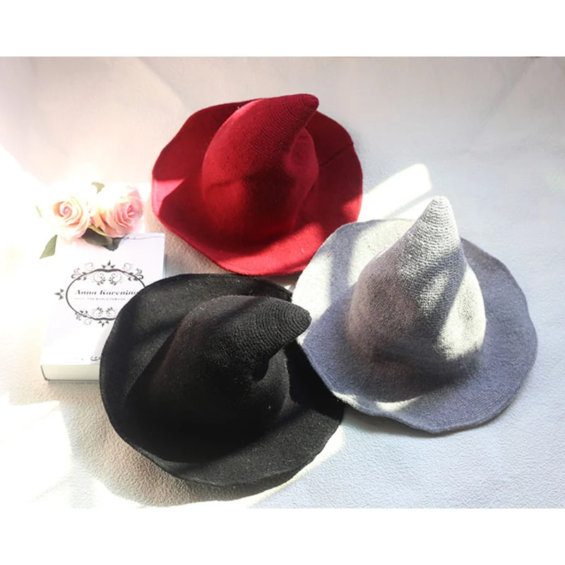 

Autumn Winter Womens Felt Hat Fedoras Big Brim Hats For Women British Style Vintage Hats Lady Flat Brim Gray Jazz Cap