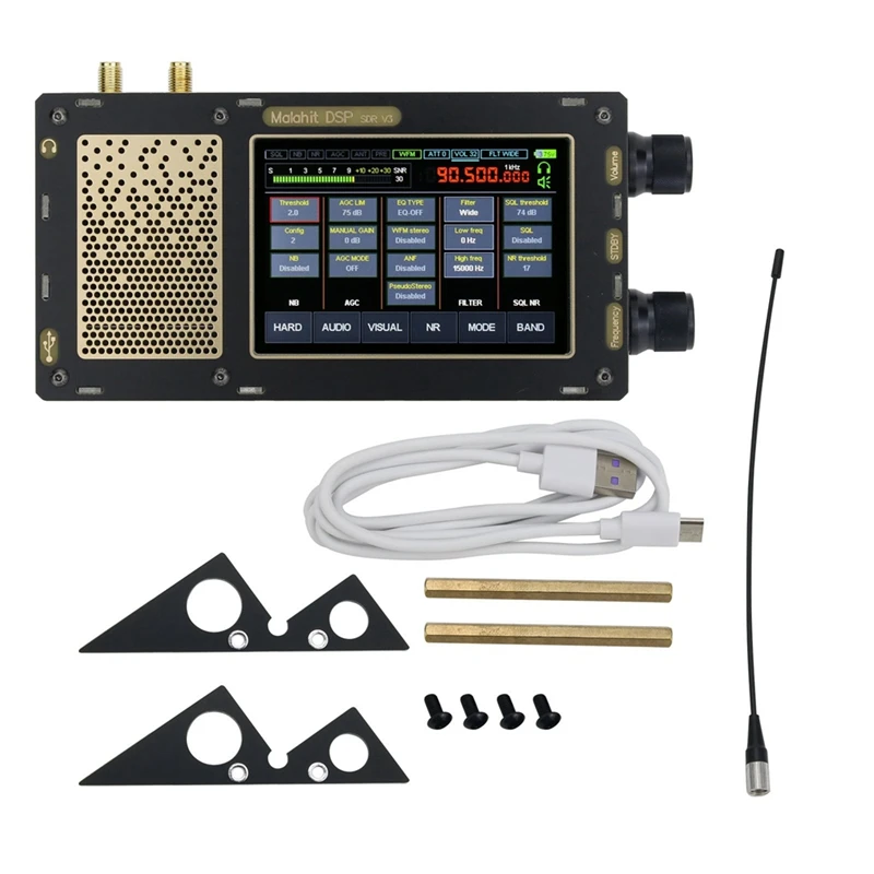 

HOT-1.10D Firmware Enhanced Version 50Khz-2Ghz Malachite SDR Receiver Radio DSP SDR Receiver With Code Support Two Antenna