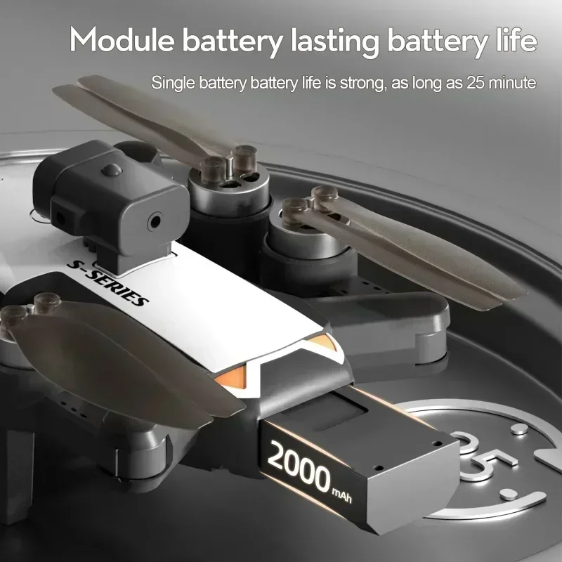 Фото Новый мини-дрон S2S, профессиональная 8K HD камера Fly, 25 минут, предотвращение препятствий, бесщеточный складной квадрокоптер, оптический для Xiaomi №3