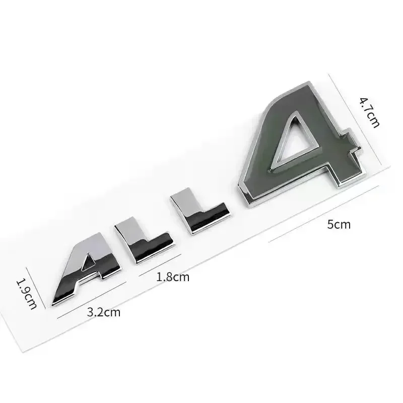 3D ABS логотип все 4 символа буквы наклейка значок на дверь автомобиля для
