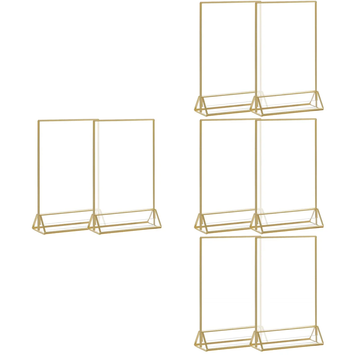 

8 Pcs Clear Acrylic Sign Holder Wedding Party Poster Menu Holder Display Signs Stand