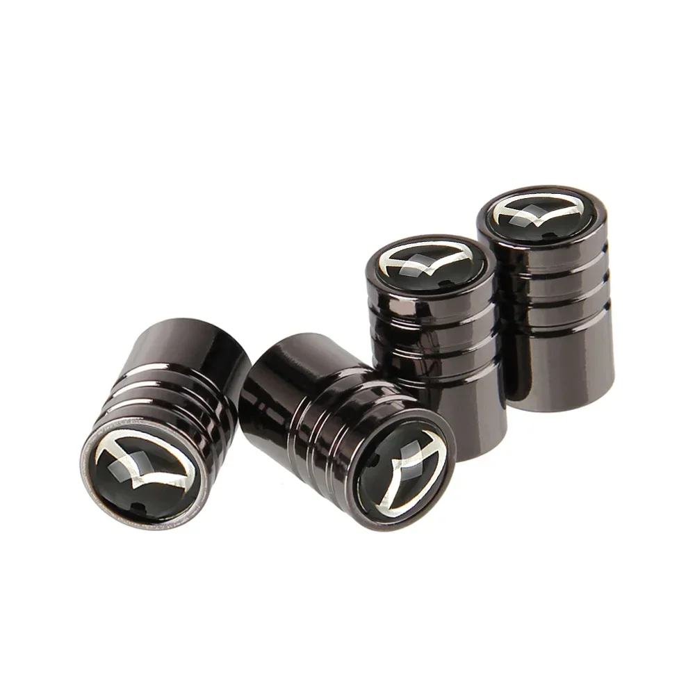 

4 шт. колпачки клапанов колес автомобиля, аксессуары для эмблемы Mazda Mazda6 Axela Protege CX7 MX5 RX7 2 3 5 6 Atenza CX3 CX-5 CX-9 украшения