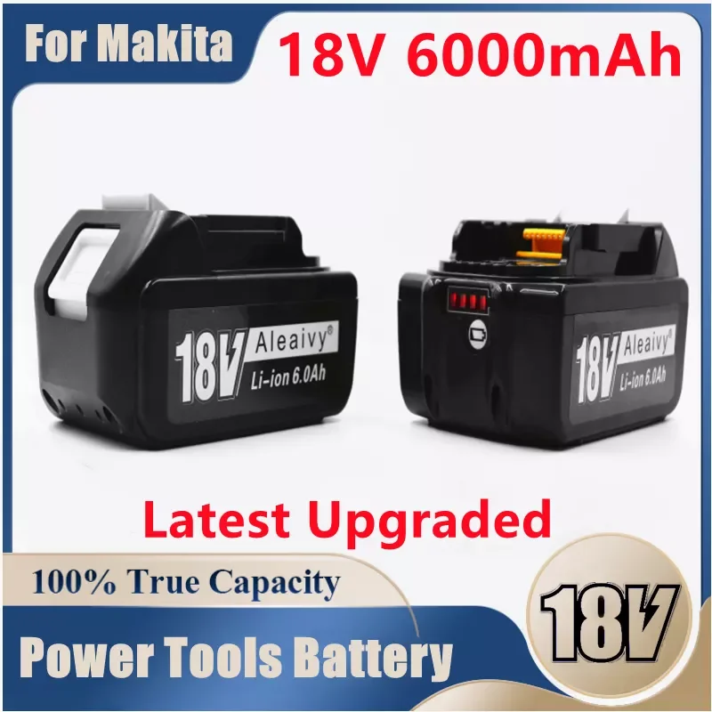 

Новейшая улучшенная батарея BL1860 для Makita 18 в, батарея 6,0 Ач, перезаряжаемая запасная батарея BL1840 BL1850 Li-Ion для фототехники