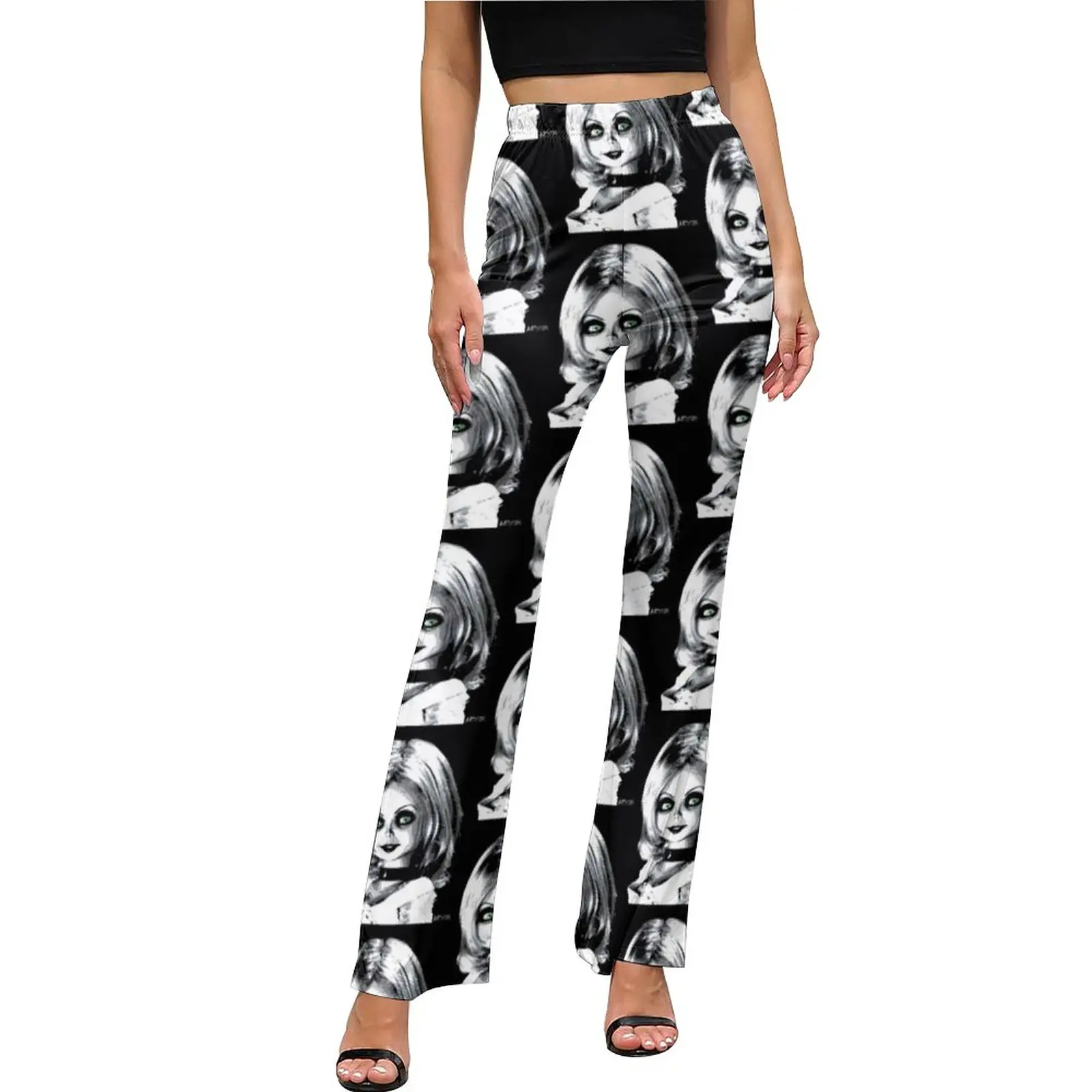 

Брюки-клеш Женские Классические с высокой посадкой