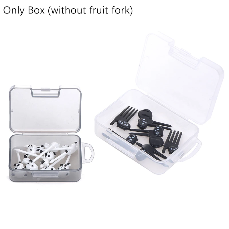 

1Pcs Various Styles Fruit Fork Storage Organize Box Food Toothpicks Bento Box Accessories Without Fruit Fork Home Jewelry Case