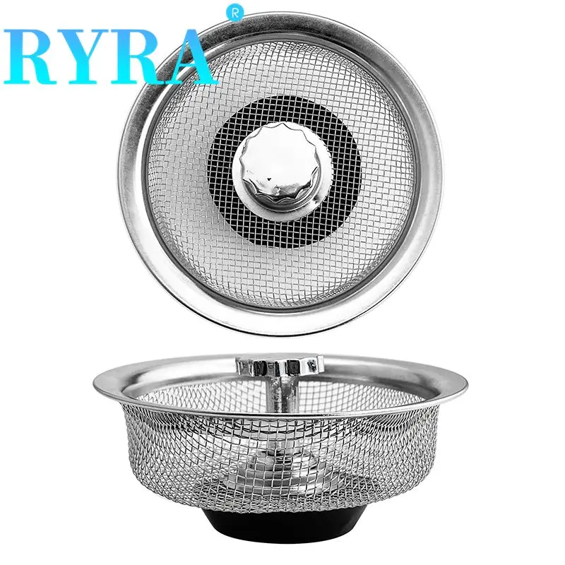 

High Quality Kitchen Sink Strainer Stainless Steel Water Stopper Sink Sink Water Filter Plug Bathroom Kitchen Sink Accessories