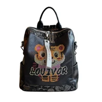 anti theft backpack women rhinestone bear ita bag shoulder mochilas para mujer new trend fashion bagpack large capacity bolsos