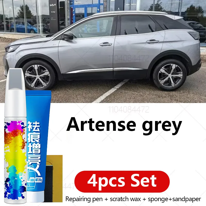 

Ручка для ремонта автомобильной краски для Peugeot 3008 2008-2025, аксессуары для ремонта царапин, 4 шт., черный, белый, красный, синий, серый, коричневый