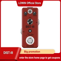 rowin guitar pedal distortion iii effect pedal rat clone heavy with true bypass
