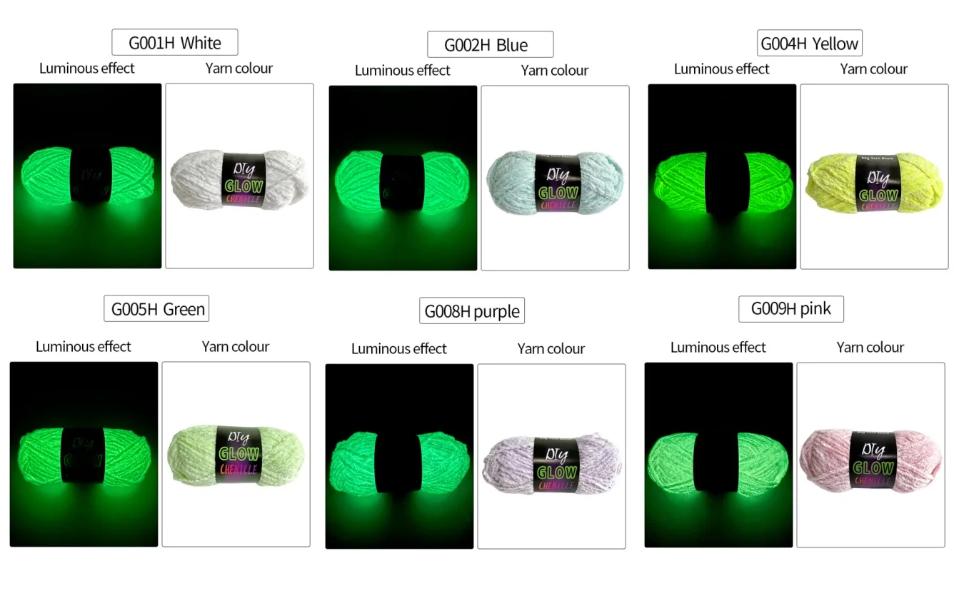 Luminous Mystical Yarn Unisex Ręcznie dziany poliestrowy materiał tekstylny do majsterkowania i świątecznych prezentów