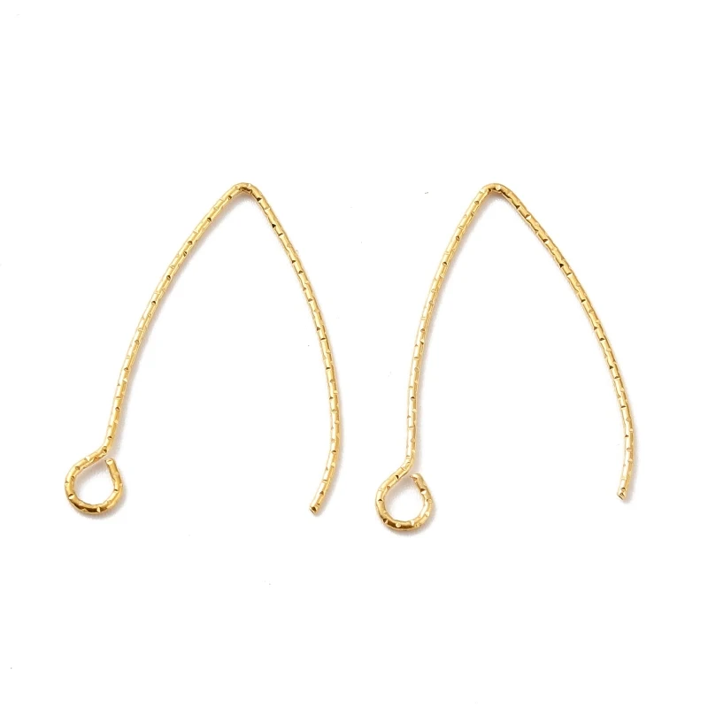 

100pcs 316 Stainless Steel Earrings Finding Earring Hooks Earrings Clasp Earwire for Jewelry Making DIY 27x17x0.7mm