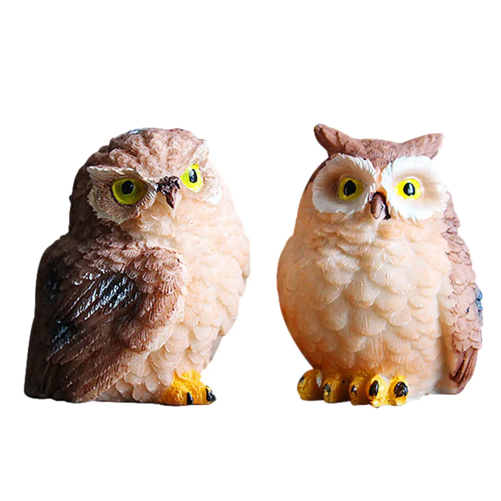 

Owl Resin Sculpture Room Decor Shelf Showpiece Animal Figurine