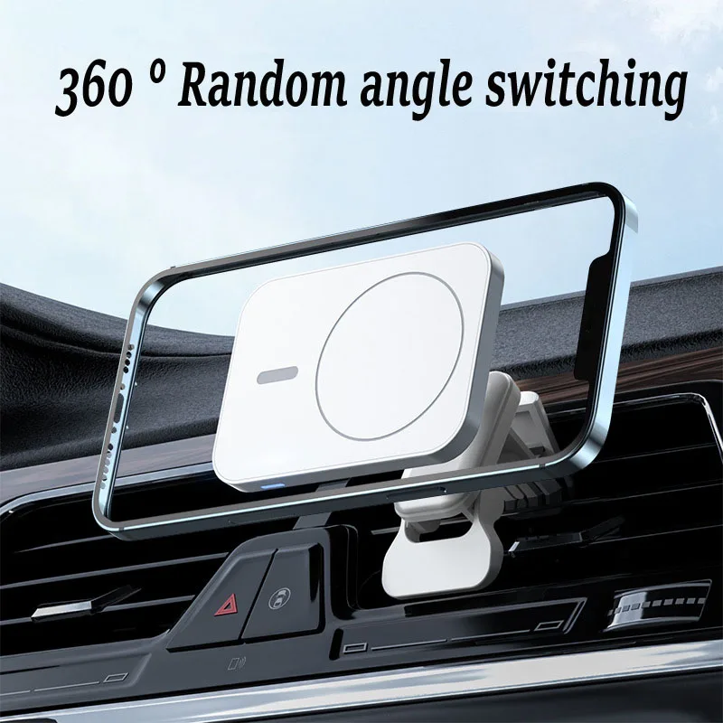 

10 шт. 15 Вт беспроводные зарядные устройства Быстрая зарядка для IPhone 14Pro 13ProMax 12 Автомобильный держатель для телефона Магнитный для Samsung Xiaomi ...