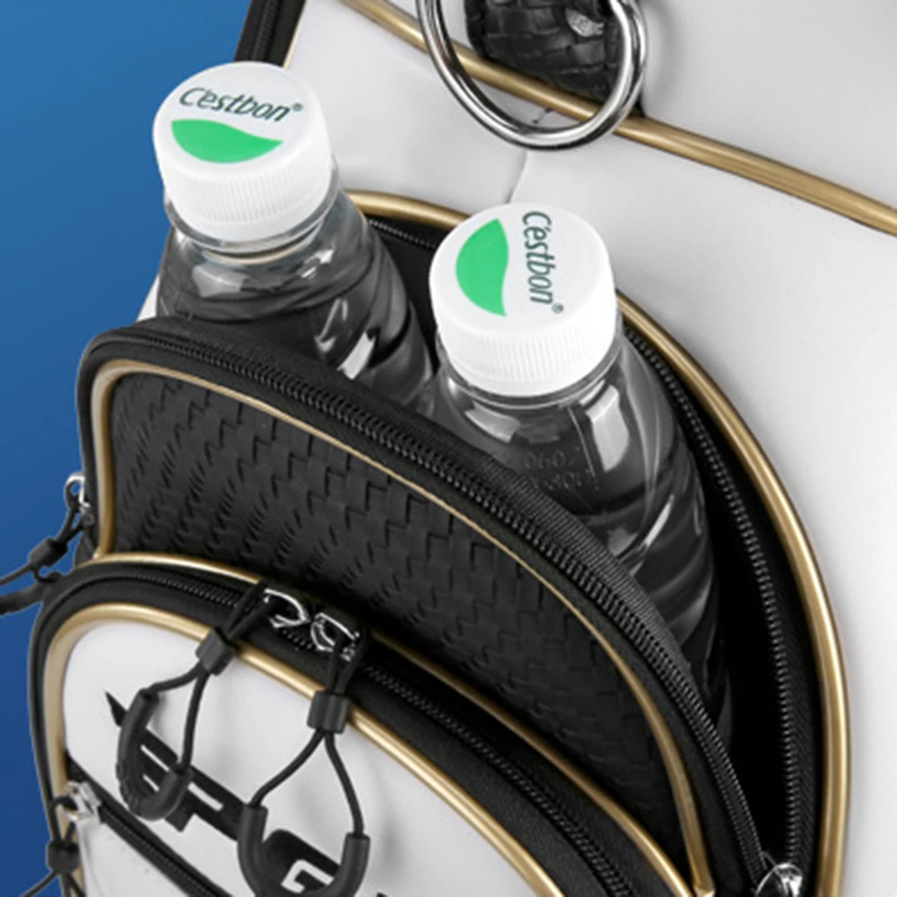 Men's Golf Standard Golf Bag Four Wheel Telescopic Air Storage Waterproof YKK Zipper Lock Multifunctional Storage Men's Golf Bag