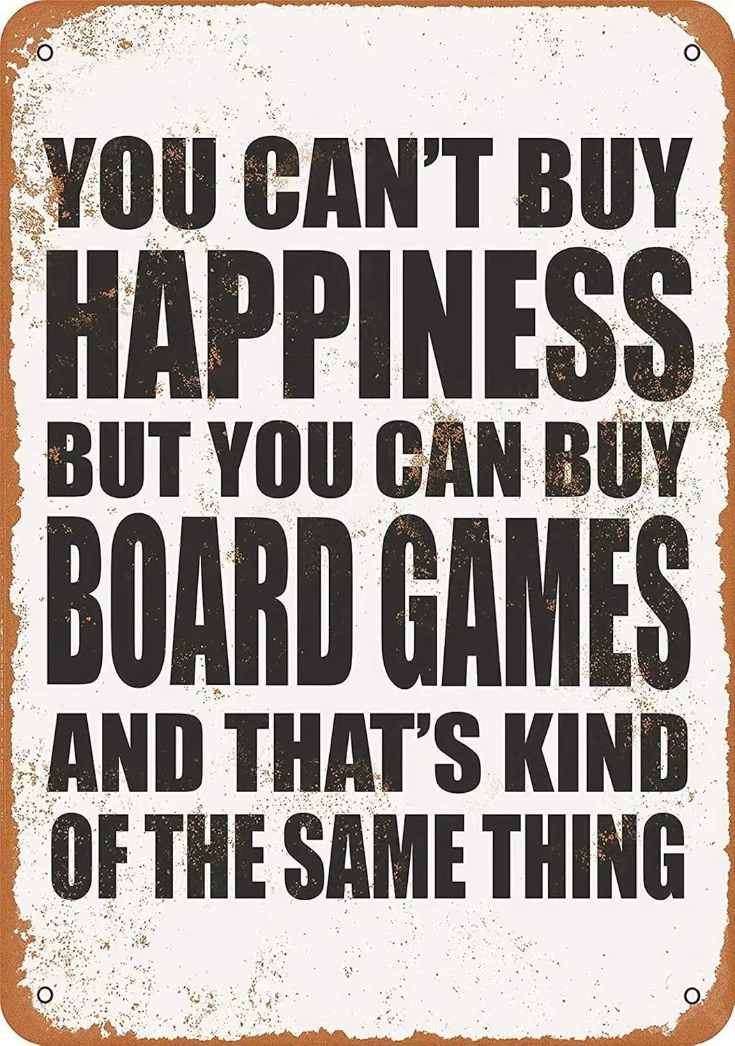 SmartCows Винтаж 12x16 Оловянная металлическая вывеска Ты не можете купить счастье но