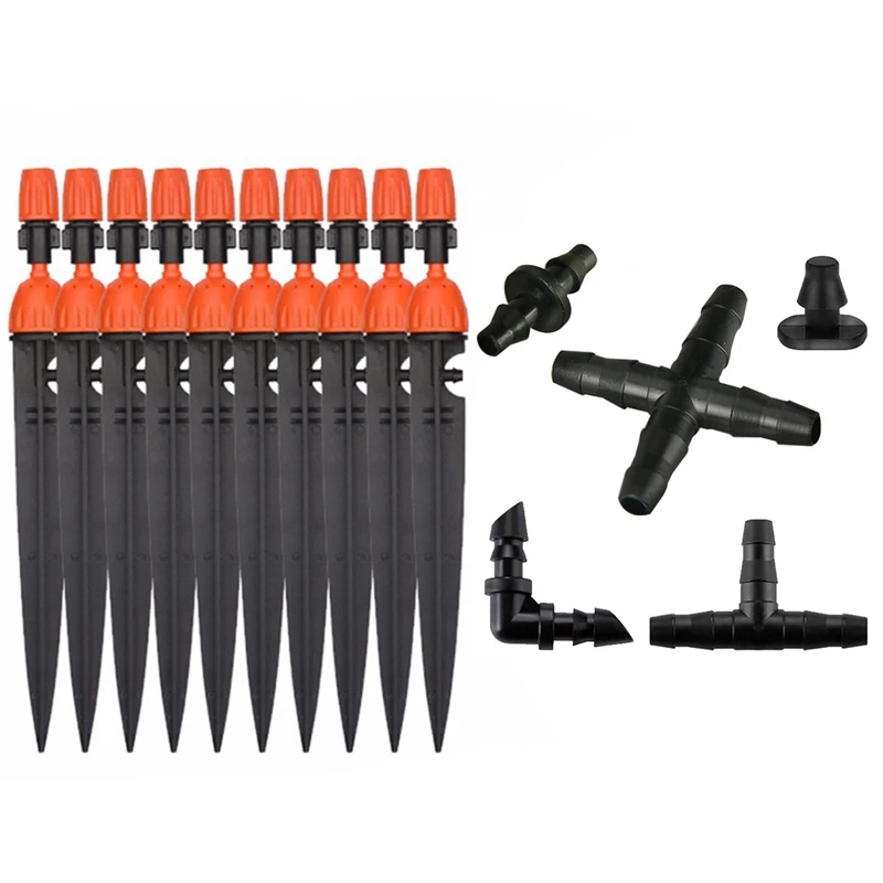 

Разбрызгиватель орошения многофункциональный регулируемый с 8 розетками, 250 шт./комплект