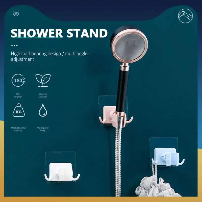 

Bathroom Accessories Universal Adjustable Hand Shower Holder Punch-free Adjustable Nozzle Shower Bracket Stable Rotation