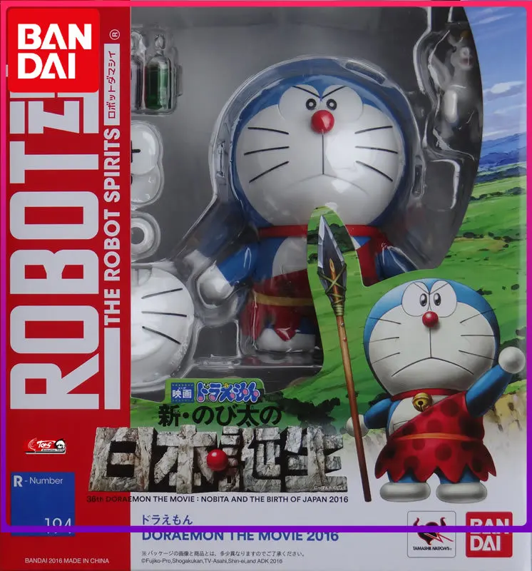 

Original Bandai Doraemon Robot cat tinkerbe blue fat jingle cat 194 Assembly Action Figureals Brinquedos Model