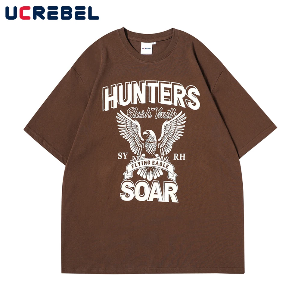 

Футболка мужская с коротким рукавом, свободная повседневная хлопковая рубашка с принтом статуй животных, с вырезом лодочкой, уличная одежд...