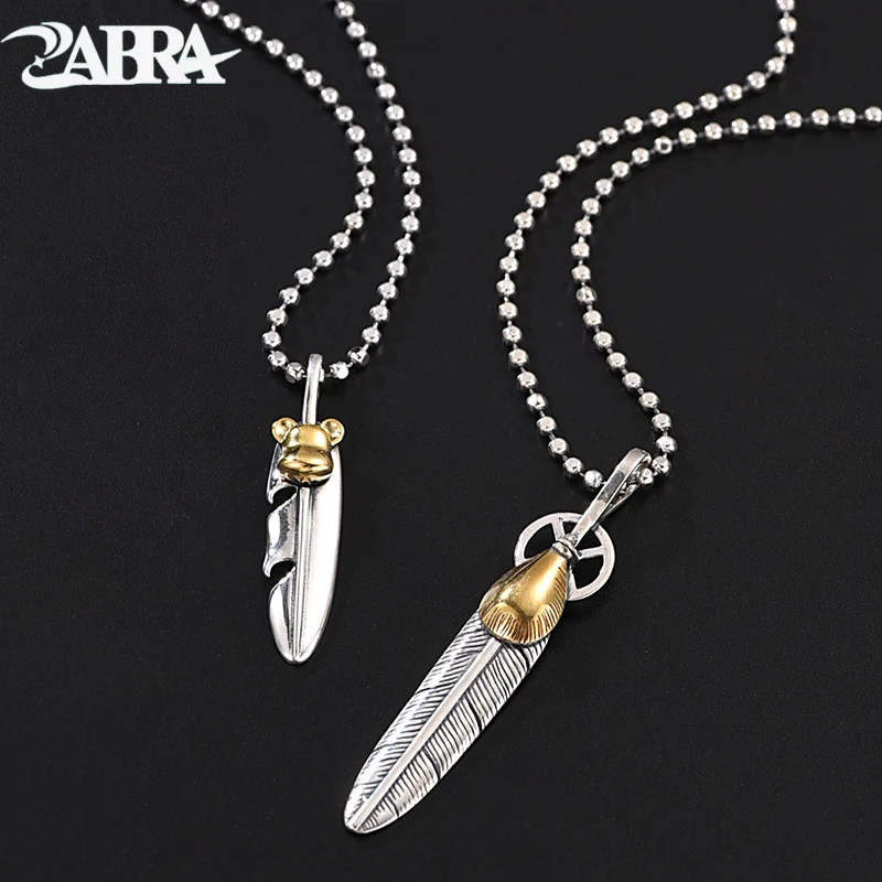 

Серебряная подвеска ZABRA S925, Мужская модная подвеска, Женский нишевой дизайн, подарок на день рождения