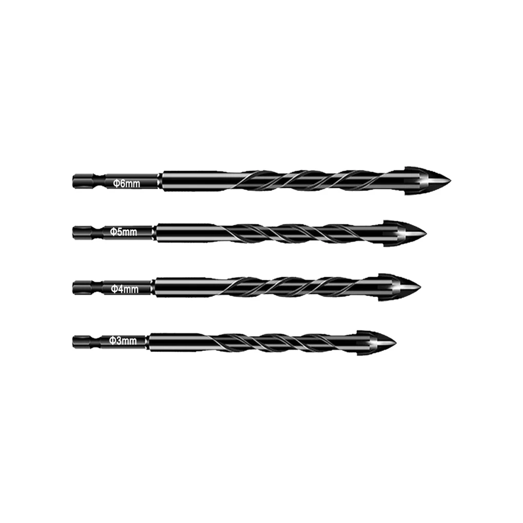 

1 2 3 5 твист сверла для плитки керамические отверстия Открыватель из твердого сплава фарфор столярные Сменные портативные каменные мощности 4 шт.