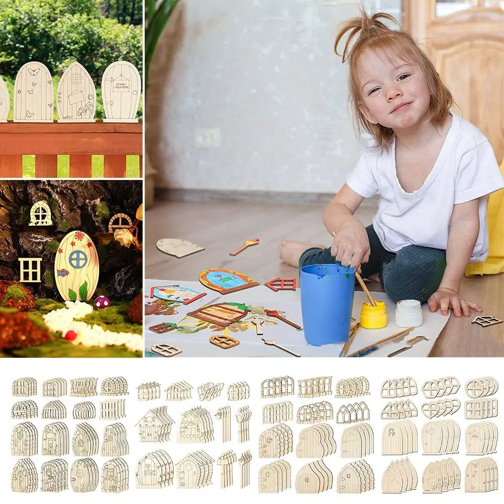 

Креативный набор для сборки микроландшафта, домик-эльф, ворота, кукольный домик, сад, картина «сделай сам», миниатюрная сказочная дверь