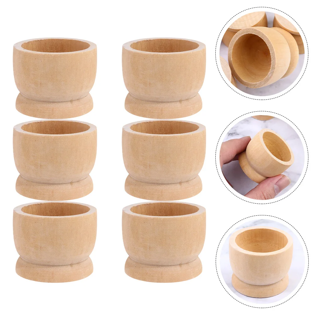 

Egg Easter Diy Eggs Holder Painting Stand Wooden Tray Painted Toy Cup Kids Base Holding Tool