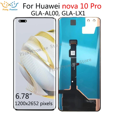 6,78 ''оригинальный для Huawei nova 10 Pro ЖК-дисплей сенсорный экран дигитайзер для Huawei nova 10 Pro GLA-AL00 LCD