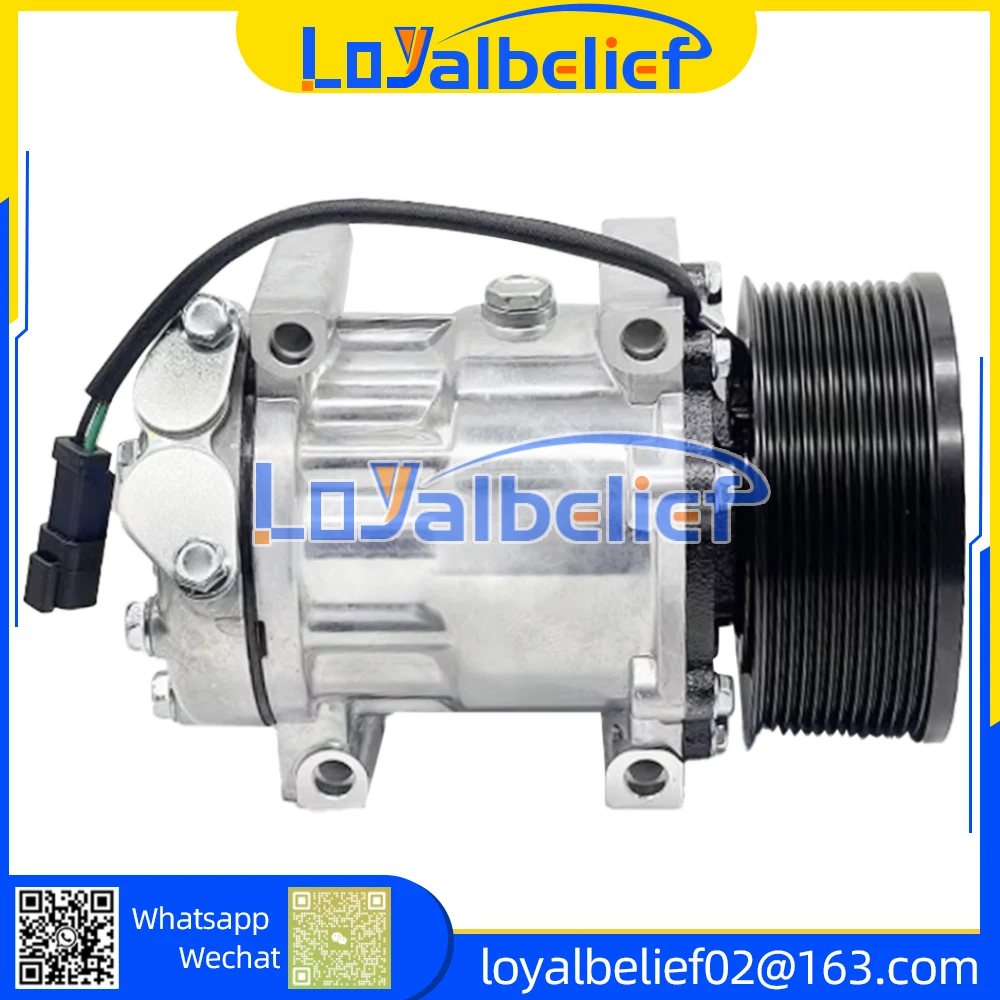 A/C Компрессор переменного тока для Caterpillar 320E 320D 329E 323FL 324EL 7H15-6095 3729295 CAT372-9295 12PK