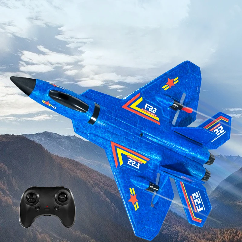 

Радиоуправляемый самолёт F22, цветные светодиодные игрушки из пенопласта, с пультом ДУ, г