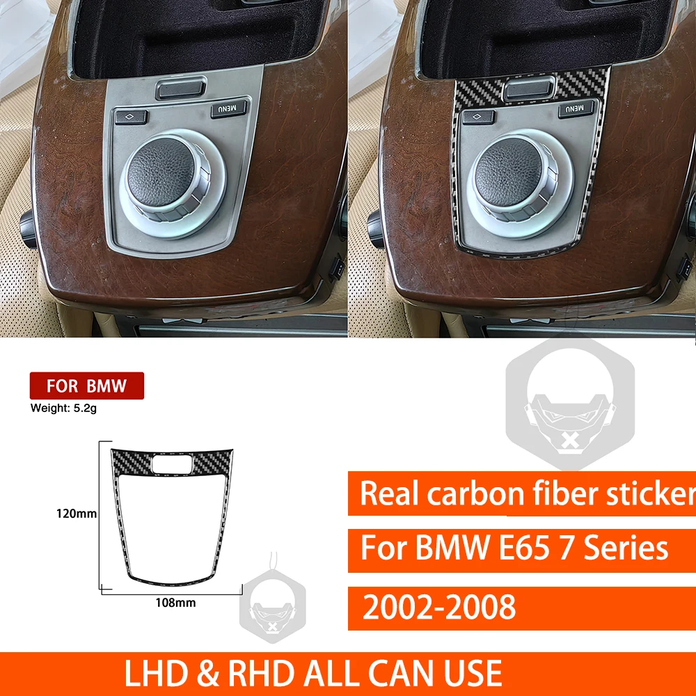 

Для BMW 7 серий E65 2002 2003 2004 2005 2006 2007 2008 задняя панель подлокотника наклейка из настоящего углеродного волокна аксессуары для интерьера автомобиля