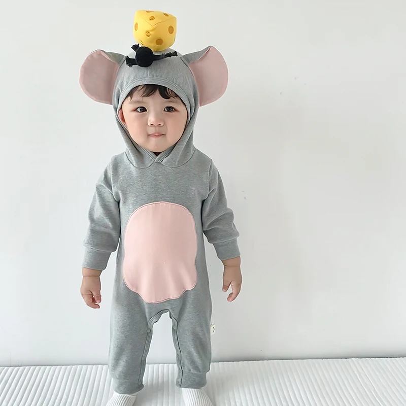 

Детские комбинезоны с животными COCOGUGU Kigurumis Mouse Kawaii боди косплей костюм зимний новорожденный праздничный подарок детский комбинезон