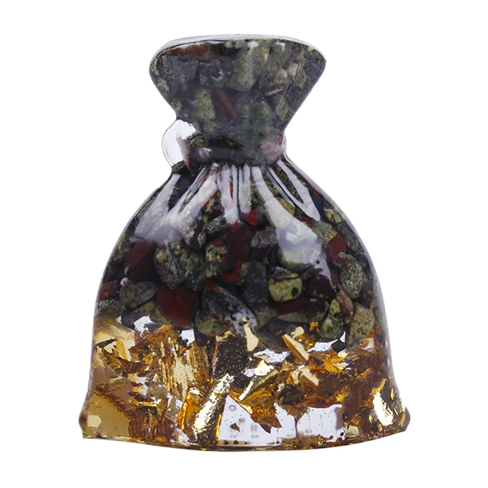 

Handmade Glue Money Bag Small Ornaments Lucky Crystal Transfer Desktop Crystal Ornaments Box