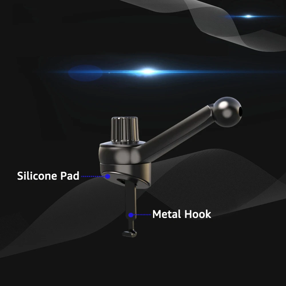 360 rotable 17mm ball head for car air vent clip mount universal car outlet mobile phone stand car cellphone bracket base free global shipping