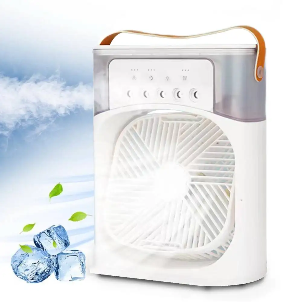 

NEW Portabl Air Conditioner Air Cooler Water Cooling Spray Fan USB Desktop Humidification Fan Mini Air Cooling Fan Wireless Fan