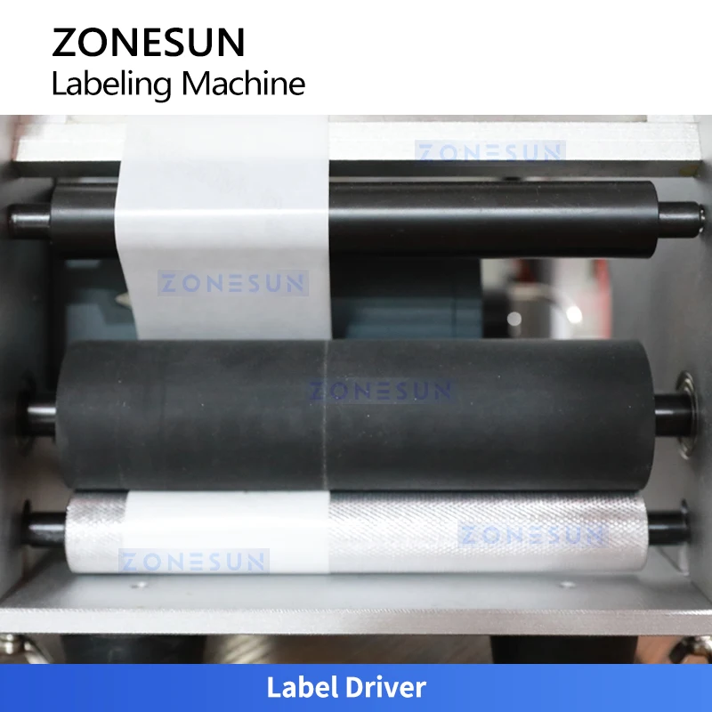 Полуавтоматическая этикетировочная машина ZONESUN ZS-LT50 для горизонтальной этикетировки круглых бутылок (art.: 3920d83e9f274) - 3920d83e9f274