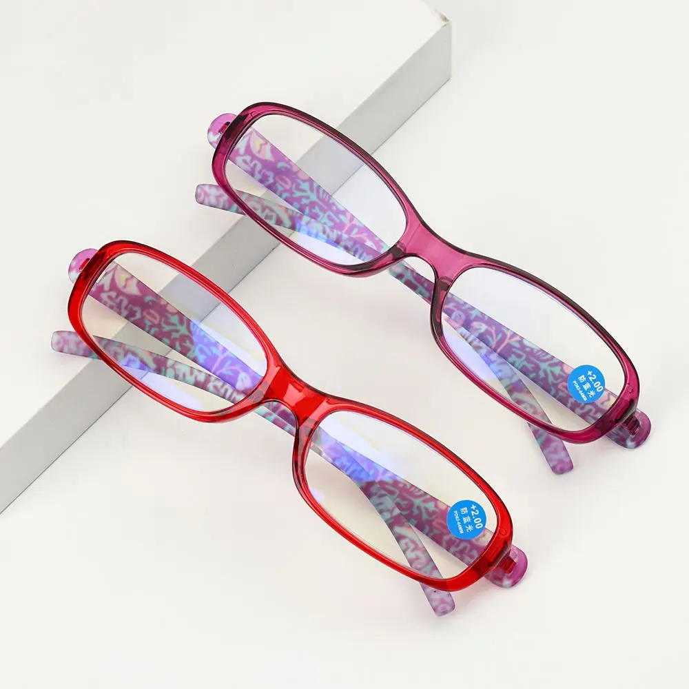 

Модные очки для чтения в стиле ретро с принтом для женщин и мужчин, портативные пресбиопические линзы с защитой от синего света в стиле ретр...