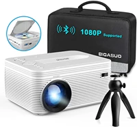 hd bluetooth projector built in dvd player mini video projector 1080p supported compatible with tvhdmivgaavusbtf sd card