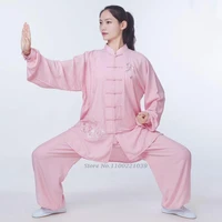 2022 chinese wushu uniform kungfu clothes martial arts suit vintage chinese set female chinese warrior costume exercise outfits