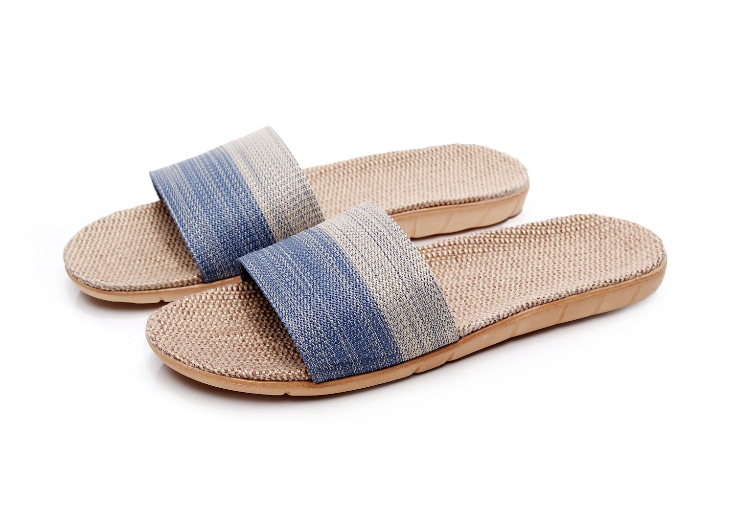 

Summer Flax Slippers Women Men Casual Linen Slides Multi-Style Non-Slip EVA Home Flip Flops Indoor Shoes Female Sandals