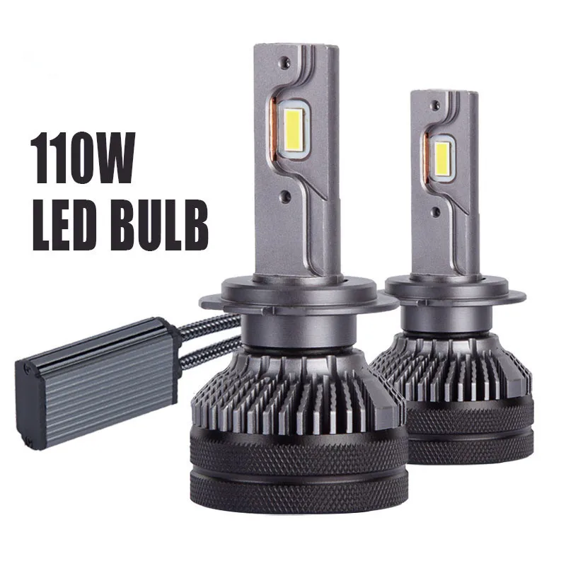 

High Quality High Power H4 LED Headlight New Super Bright Lights Dual Copper Tube Cooling 9005 H4 H7 H11 9006 110W 25000LM 110W