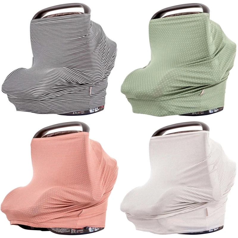 

Multi-use Carseat Canopy Breathable Breastfeeding Cover Shower Gifts for Babies BX0D