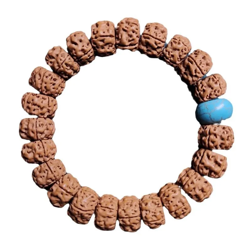 【Jinxuan】Тибетский стиль Браслет Рудракша Корпулентный прямой огранки Орех