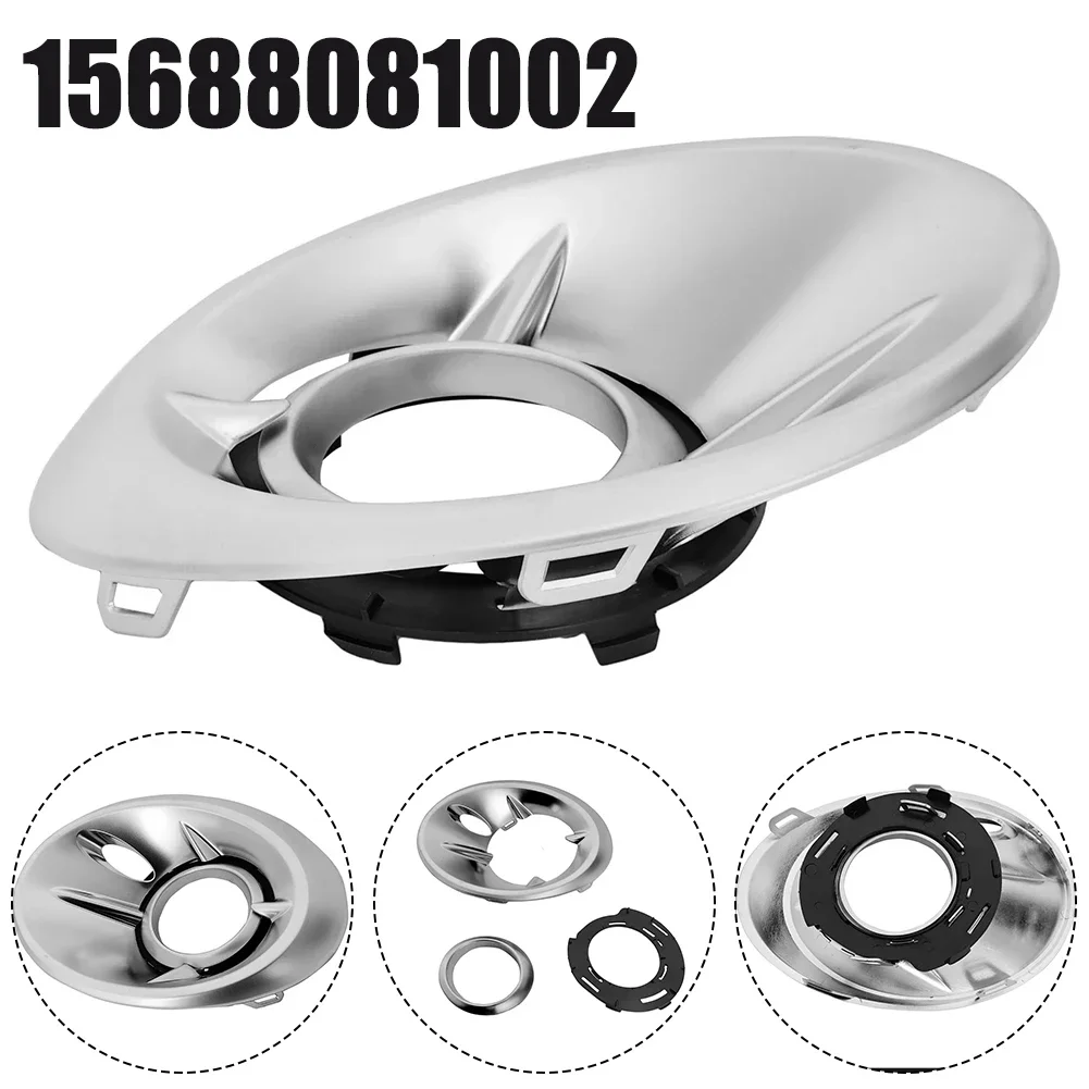 Левый передний бампер противотуманная фара для Mercedes GLA X156 серебристый ABS материал