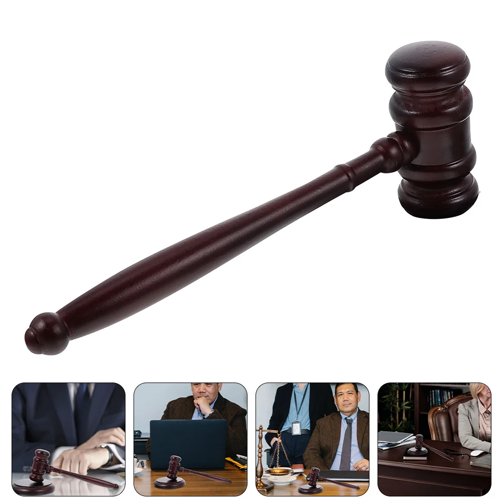 

Gavel Hammer Judge Toy Wooden Auction Block Costume Lawyer Prop Plaything Kids Gavels Hammers Court Set Mallet Wood Round Gifts