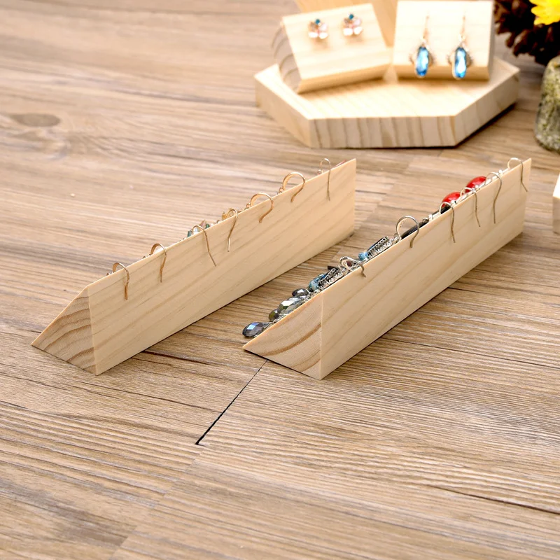 Log Earring Rack Ear Wire Display Stand Jewelry Display Stand Window Display Display Props Jewelry Organizer Jewelry Organizer