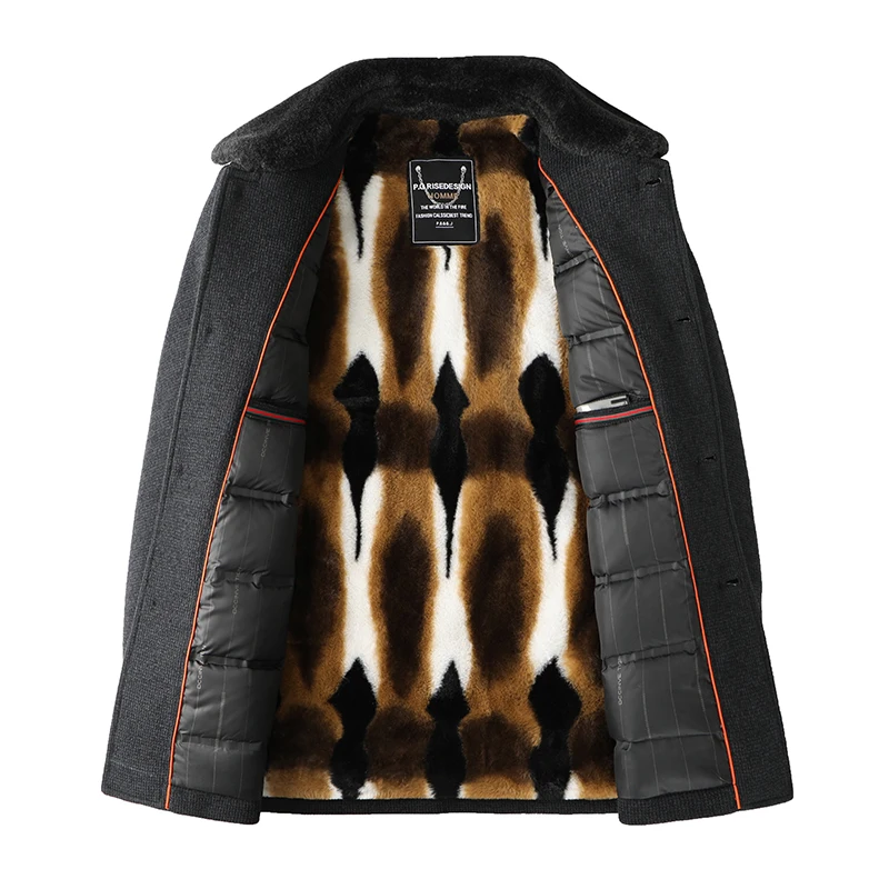 Куртка среднего и пожилого возраста мужская одежда осенне-зимняя флисовая